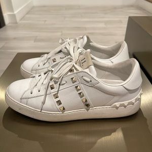 COPY - Valentino Garavani White Studded Sneakers Size 39
